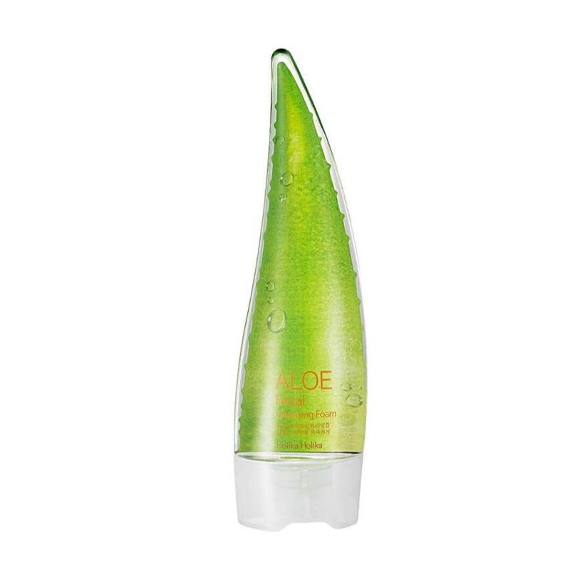 HOLIKA HOLIKA - Limpiador Facial Coreano Aloe Cleansing Foam Antibacteriano.
