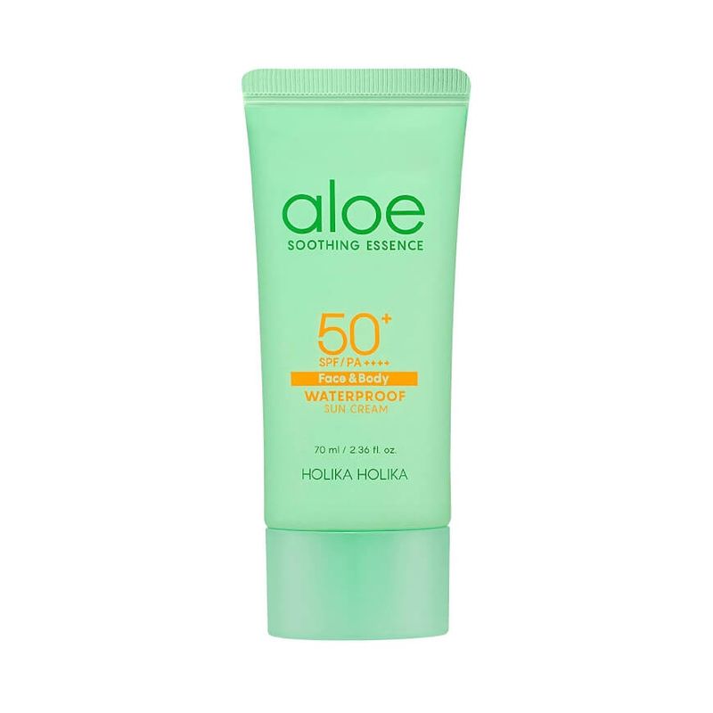 HOLIKA HOLIKA - Protector Solar Aloe Water Proof Sun Cream SPF 50 Calmante.