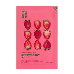 HOLIKA HOLIKA - Mascarilla de Algodón Coreana Pure Essence Mask Sheet Strawberry.