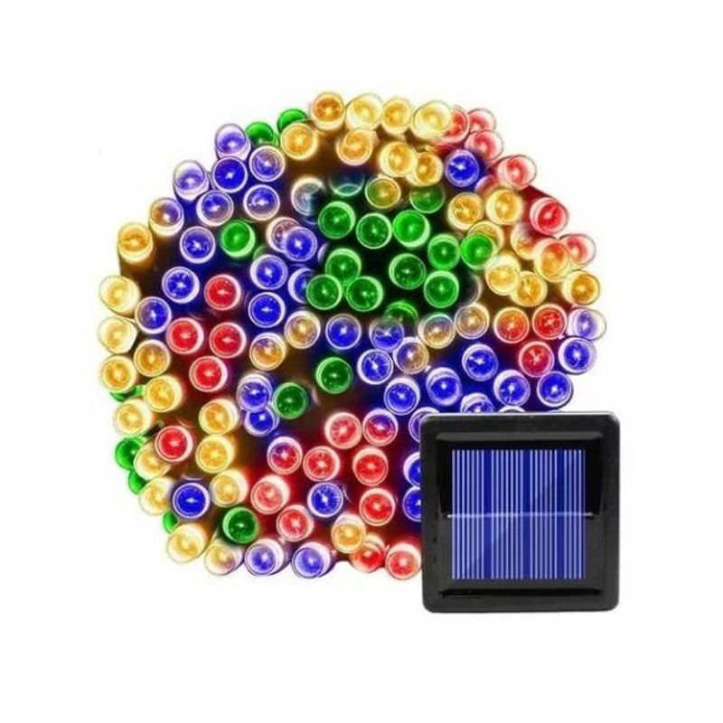 GENERICO - Guirnalda  Solar 20 Metros 200 luces Led Multicolor navidad