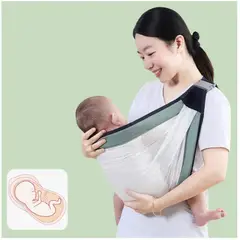GENERICO - Portabebés Ergonómico Fular Canguro Ligero hasta 36m