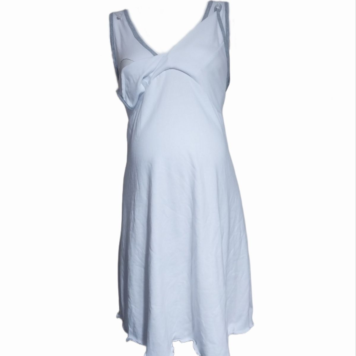 DMOM - Camisa de dormir Maternal y Lactancia DMom color Blanco modelo Bretel