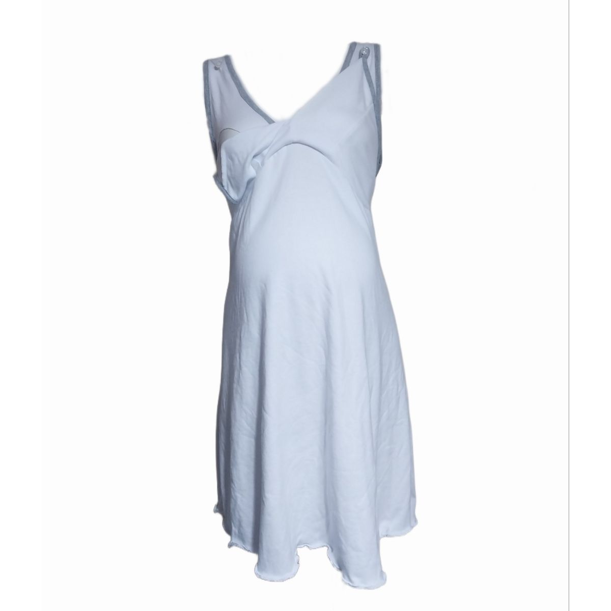 DMOM - Camisa de dormir Maternal y Lactancia DMom color Blanco modelo Bretel