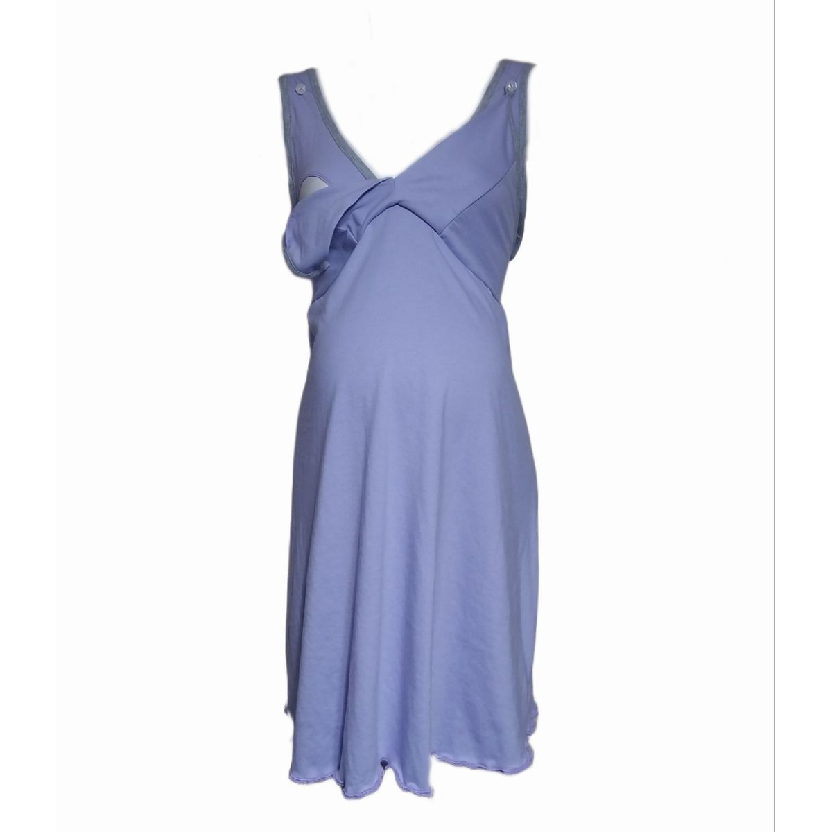 DMOM - Camisa de dormir Maternal y Lactancia DMom color Lavanda modelo Bretel