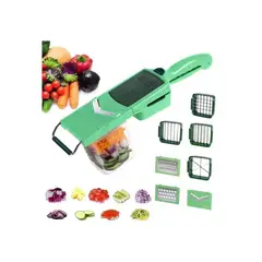 GENERICO - Cortador Picador De Verduras 8 En 1 Quick