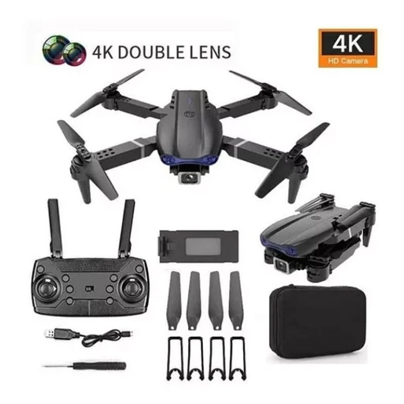 GENERICO - Mini Drone 4k Profesional Dual Cámara Wifi E99