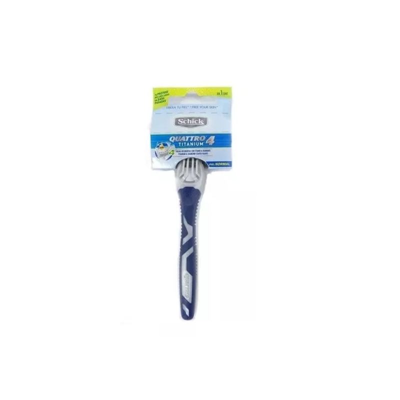 SCHICK - Afeitadora Quattro Titanium Piel Normal SCHICK