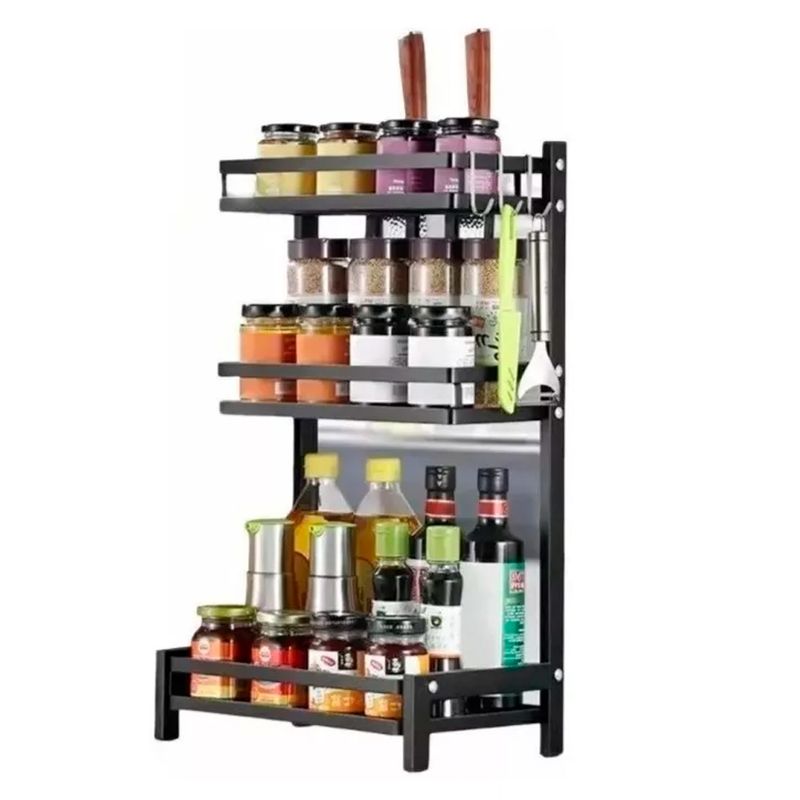 GENERICO - Rack Organizador Especiero Multiuso Cocina 3 Niveles Grande
