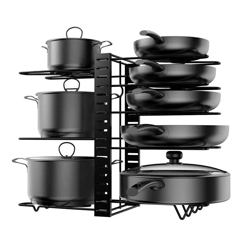 GENERICO - Organizador Estante Multiuso Cocina Platos Ollas 8 Niveles