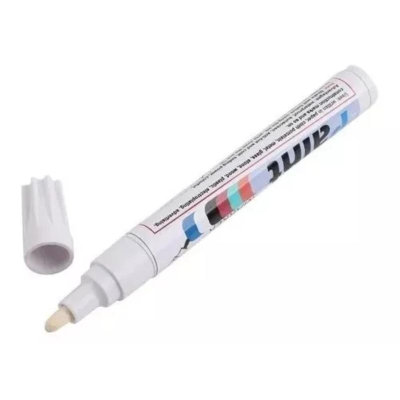 GENERICO - Lapiz Marcador Pinta Neumáticos Blanco  Renovador
