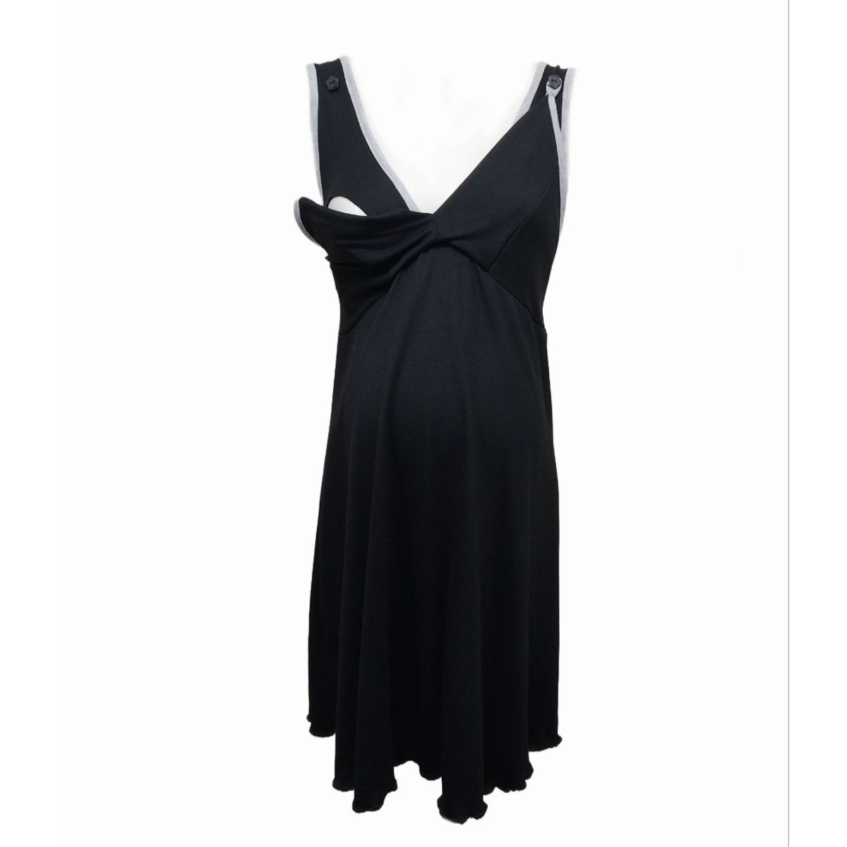 DMOM - Camisa de dormir Maternal y Lactancia DMom color Negro modelo Bretel