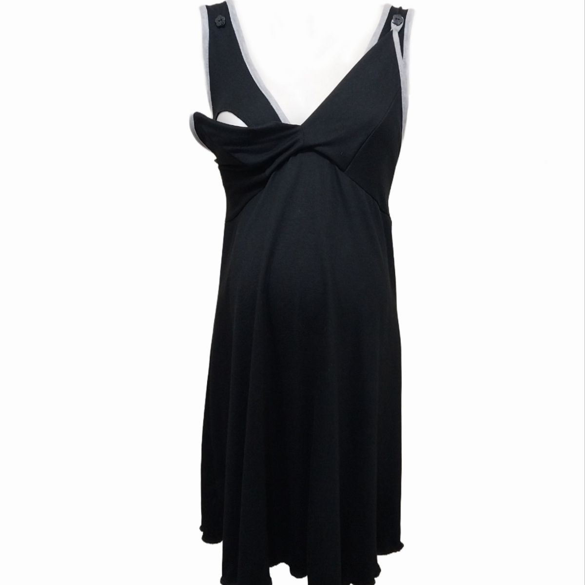 DMOM - Camisa de dormir Maternal y Lactancia DMom color Negro modelo Bretel