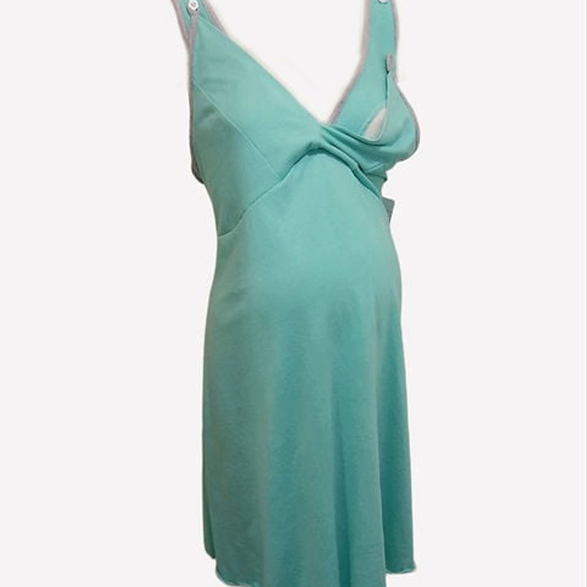 DMOM - Camisa de dormir Maternal y Lactancia DMom color Menta modelo Bretel