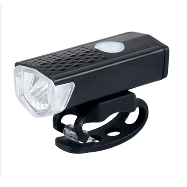 GENERICO - Luz Linterna LED Frontal Para Bicicleta Recargable USB