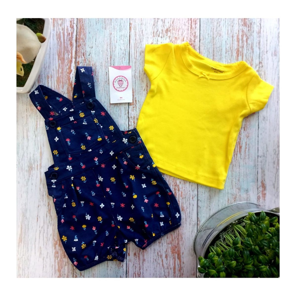 TEDMIMAK - Conjunto 2 Piezas Bebé Niña Dibujos Tedmimak 100% Algodón