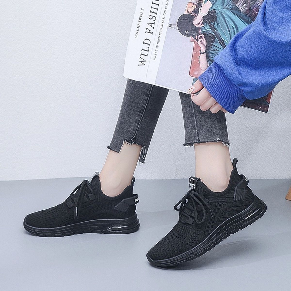 VATYERTY - Zapatos De Tenis Antideslizantes Elásticos Para Mujer