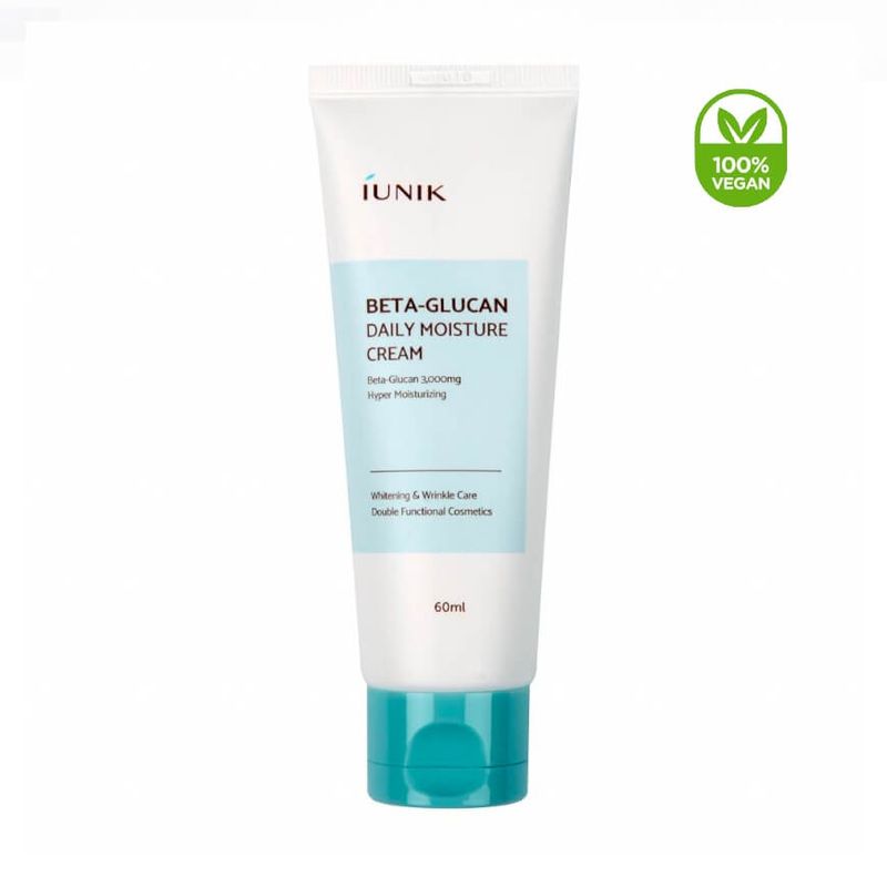IUNIK - Crema Humectante Coreana Beta-Glucan Daily Moisture Cream con Alantoína.