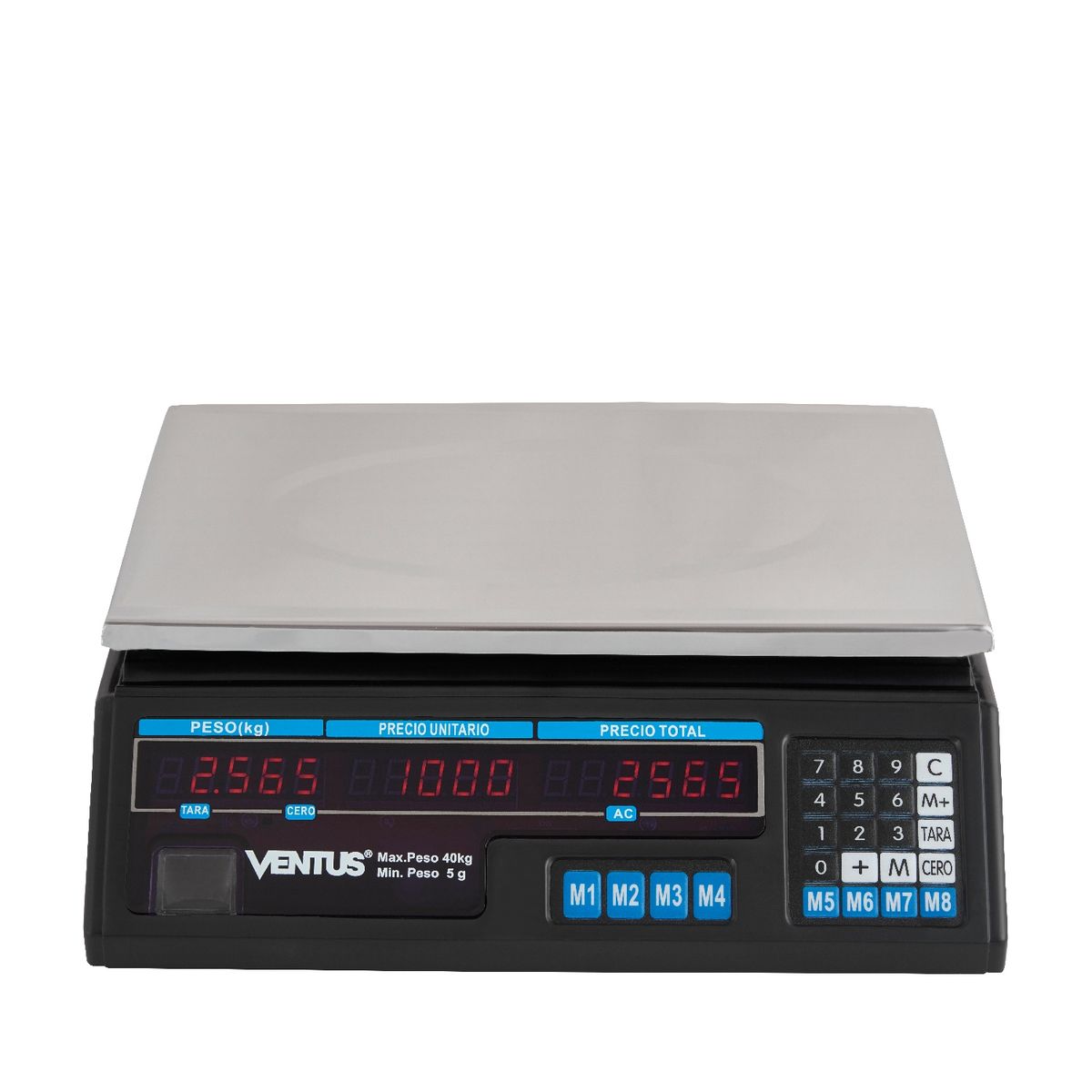 VENTUS - Ventus Balanza Digital B-40 Visor LED Rojo 40 Kg