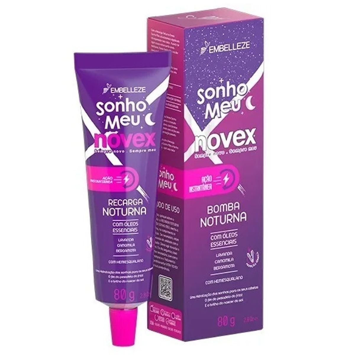 NOVEX - Tratamiento Recarga Nocturna Sonho Meu 80gr Novex