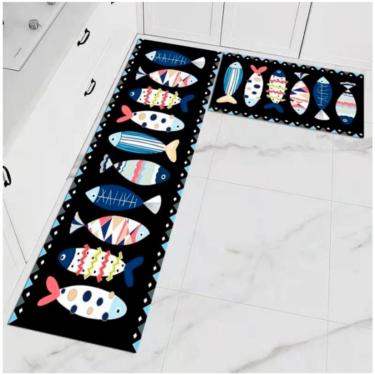 GENERICO - Pack de 02 Alfombra para Cocina con Antideslizantes-01.