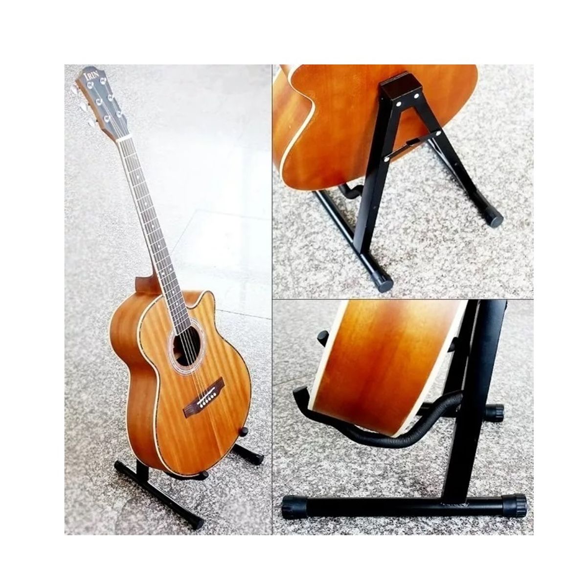 GENERICO - Soporte Atril Guitarra Y Bajo Plegable