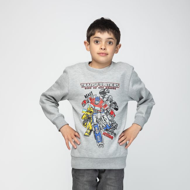 TRANSFORMERS - Poleron Niño Transformers Attitute Blanco