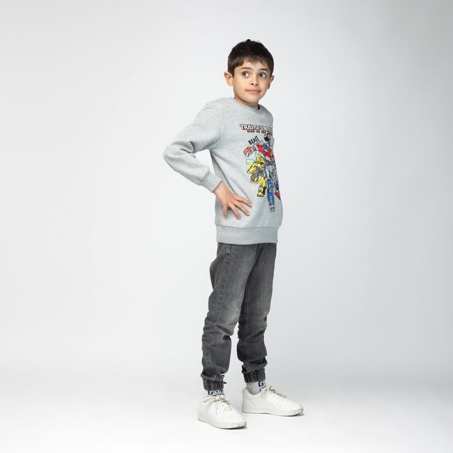 TRANSFORMERS - Poleron Niño Transformers Attitute Blanco