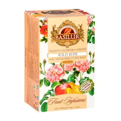 BASILUR - Te infusion Sin teina Wild Rose 20 bolsas