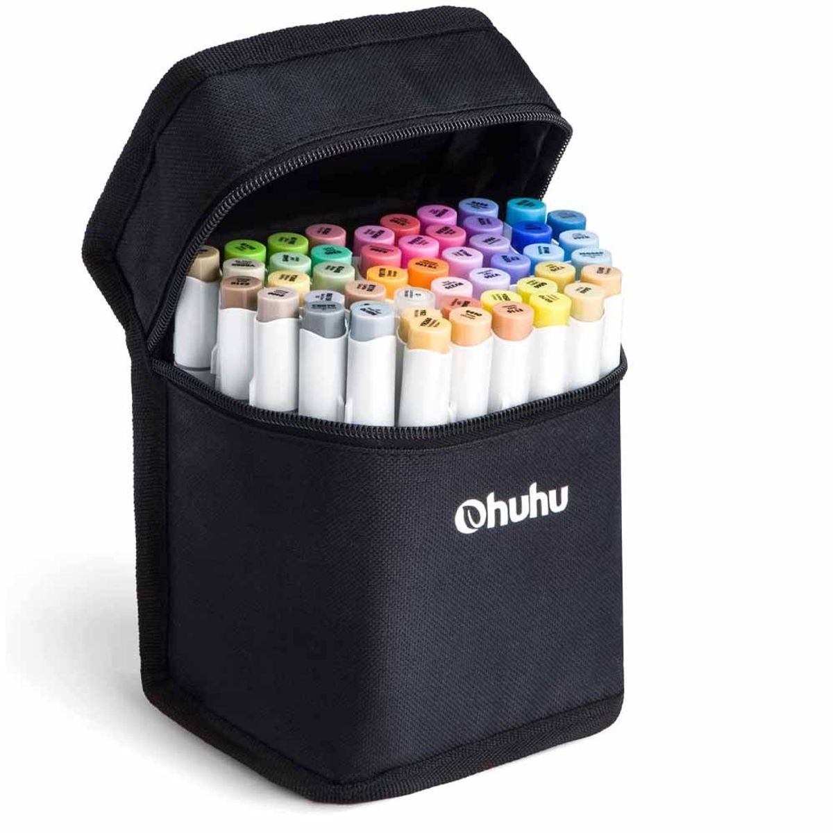 OHUHU - Ohuhu 48 ,Colores Medios Marcadores De Alcohol  + 1 Blender.