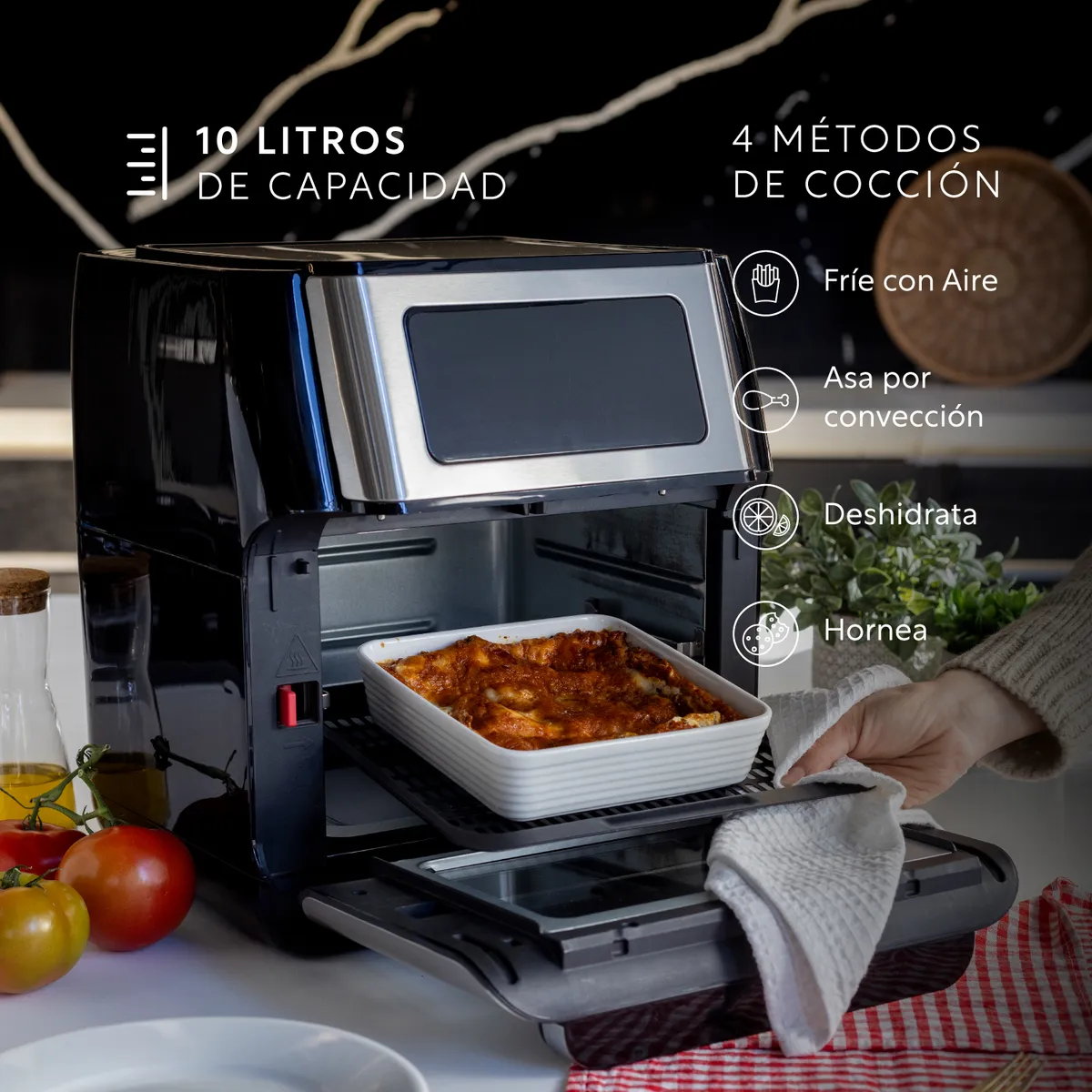 EASYWAYS - Freidora de Aire Air Fryer Full 10 L EasyWays