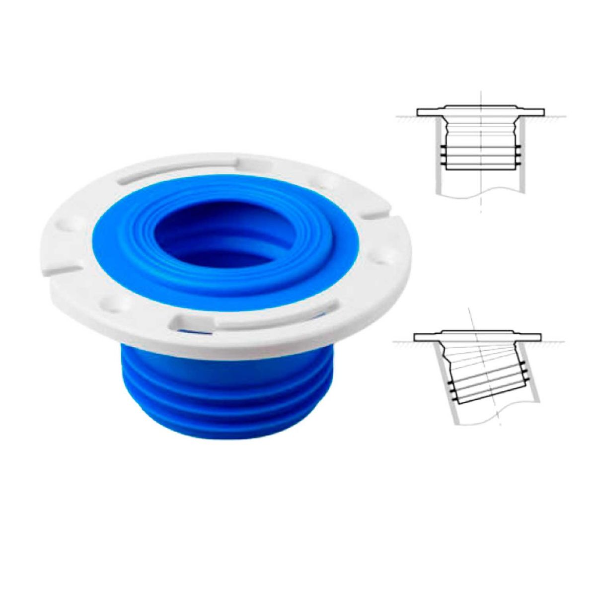 GENERICO - Sello Flexible De Goma Wc  4  - Praktus -