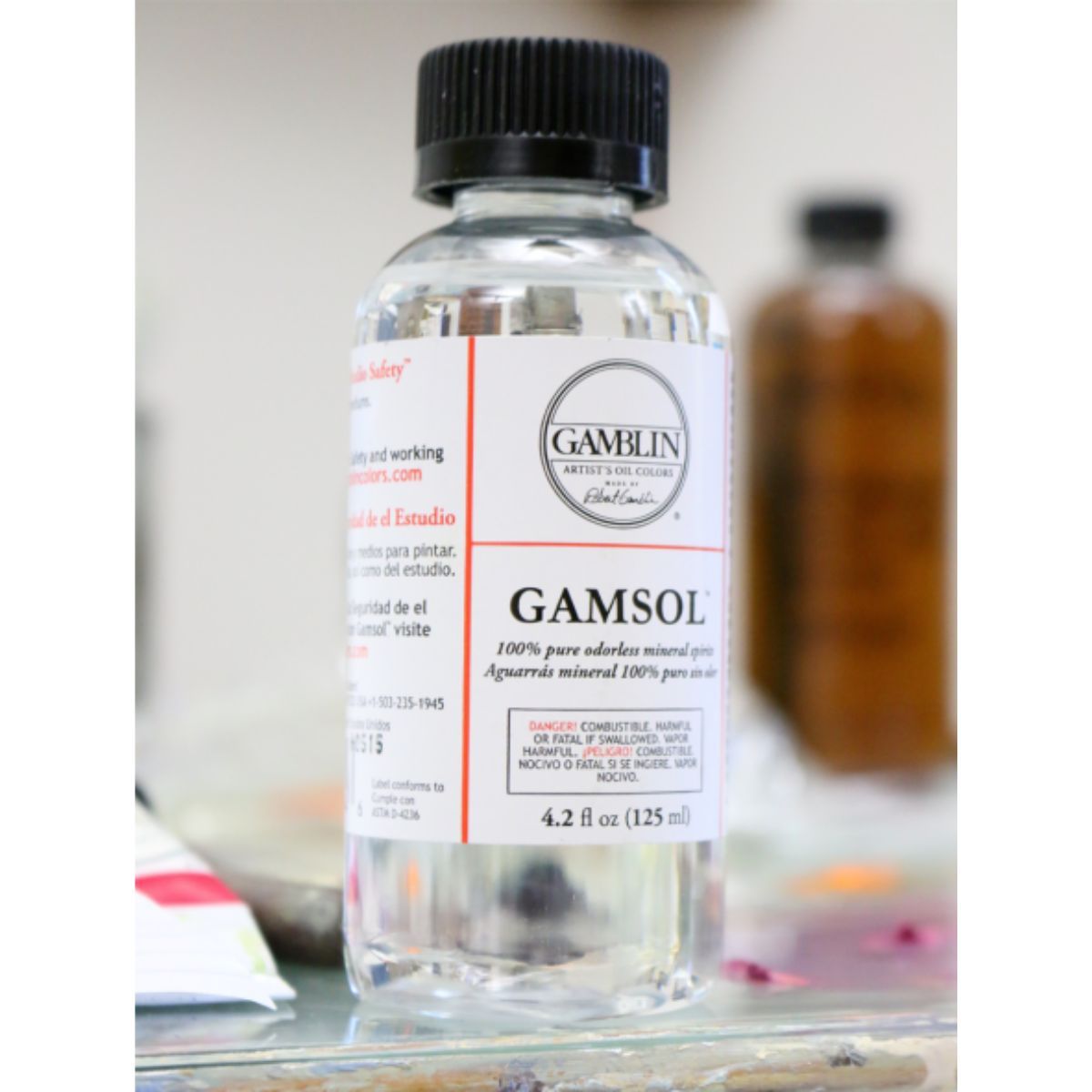 GAMBLIN COLORS - Solvente Sin Olor Para Óleos Gamsol Gamblin 125 ml