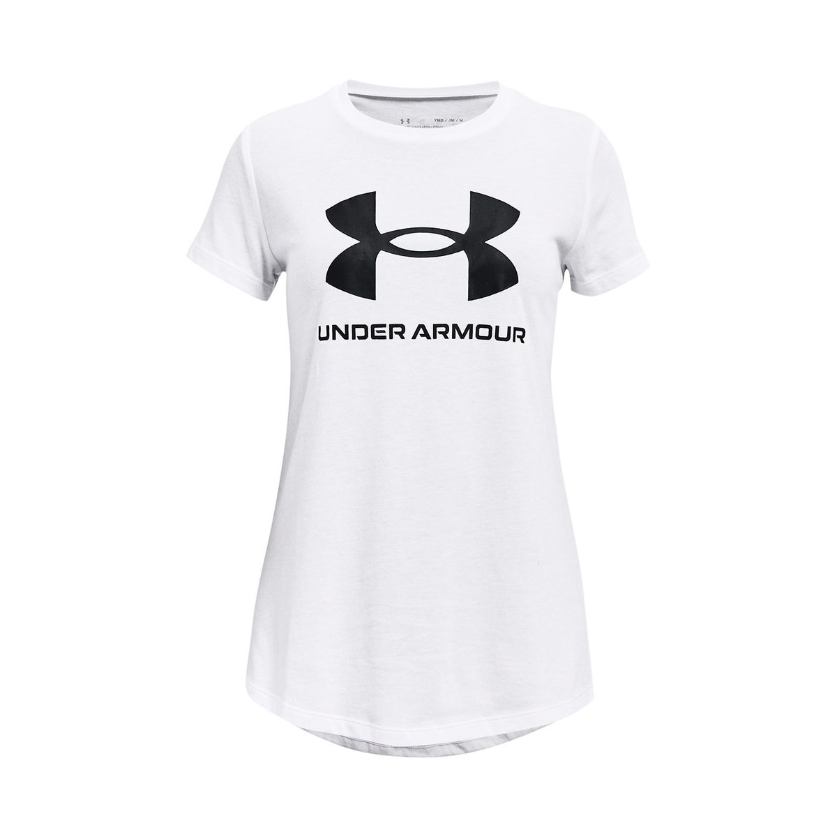 UNDER ARMOUR - Polera manga corta UA para niña Blanco UNDER ARMOUR