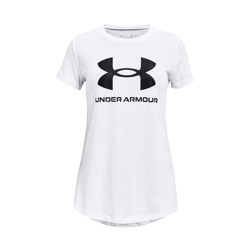 UNDER ARMOUR - Polera manga corta UA para niña Blanco UNDER ARMOUR