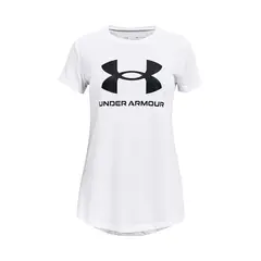 UNDER ARMOUR - Polera manga corta UA para niña Blanco