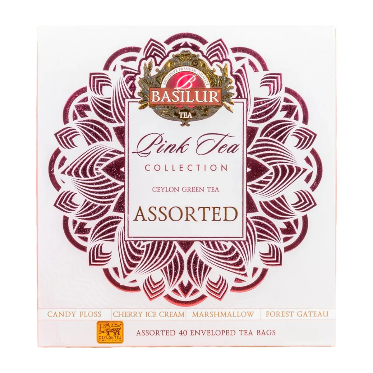 BASILUR - Te Basilur Verde Pink Tea Assorted 40 bolsas BASILUR