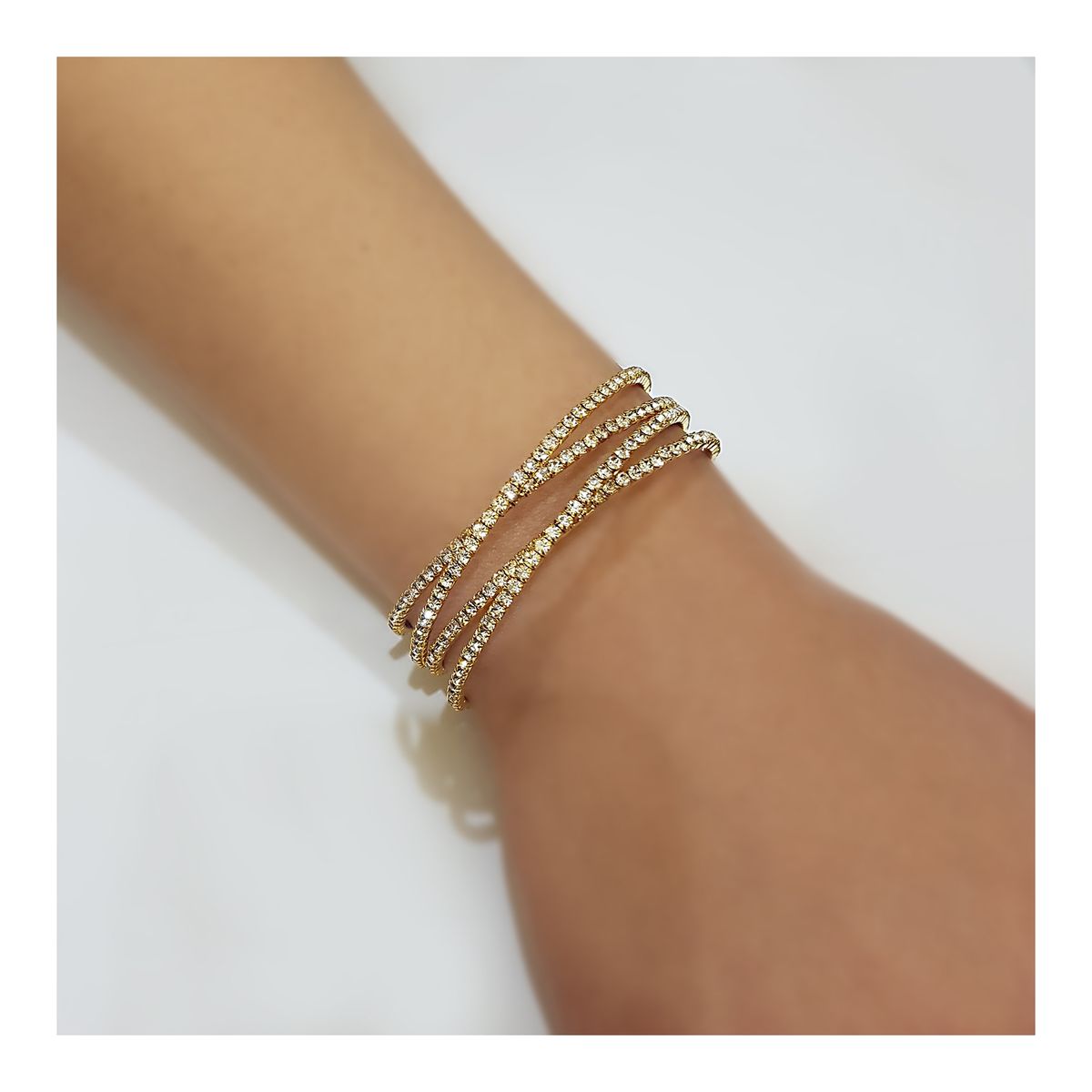 GENERICO - Brazalete  Pulsera Fantasía Para Fiesta De Strass From