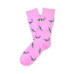 SOCKS LAB - Calcetín Algodón Tiburón Rosado