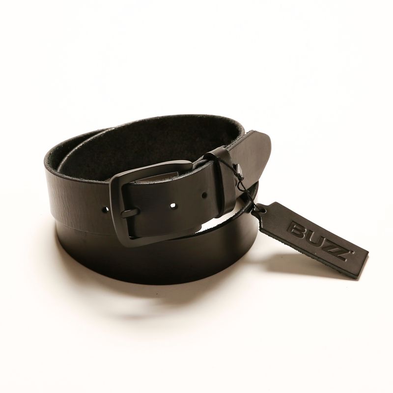 BUZZ - CINTURON HOMBRE DE CUERO CON REMACHES MODELO 2602 MARCA BUZZ.