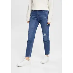 ESPRIT - Jeans Boyfriend De Tiro Alto Mujer
