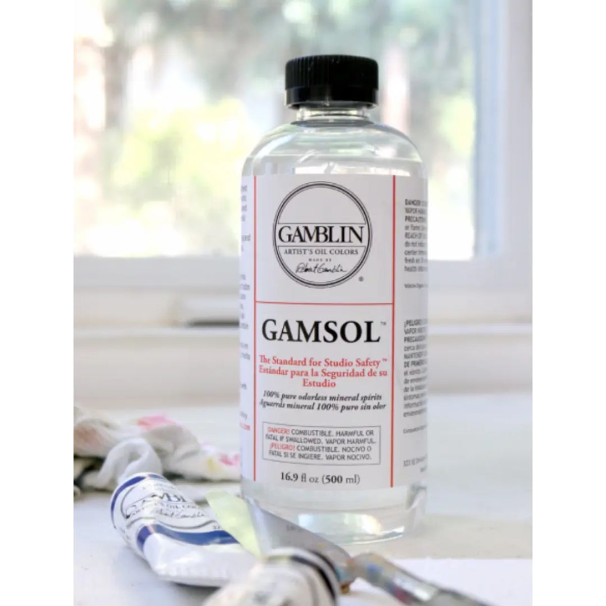 GAMBLIN COLORS - Solvente Sin Olor Para Óleos Gamsol Gamblin 500 ml