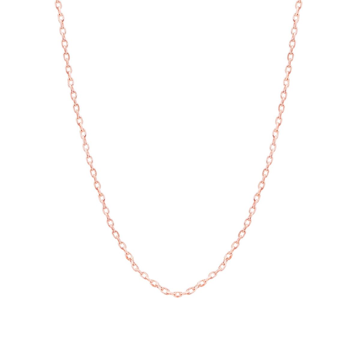 JB JOYAS BARON - Cadena de Oro Rosa 18kt Limada Modelo 16