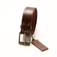 CINTURON HOMBRE DE CUERO CON REMACHES MODELO 2603 MARCA BUZZ.