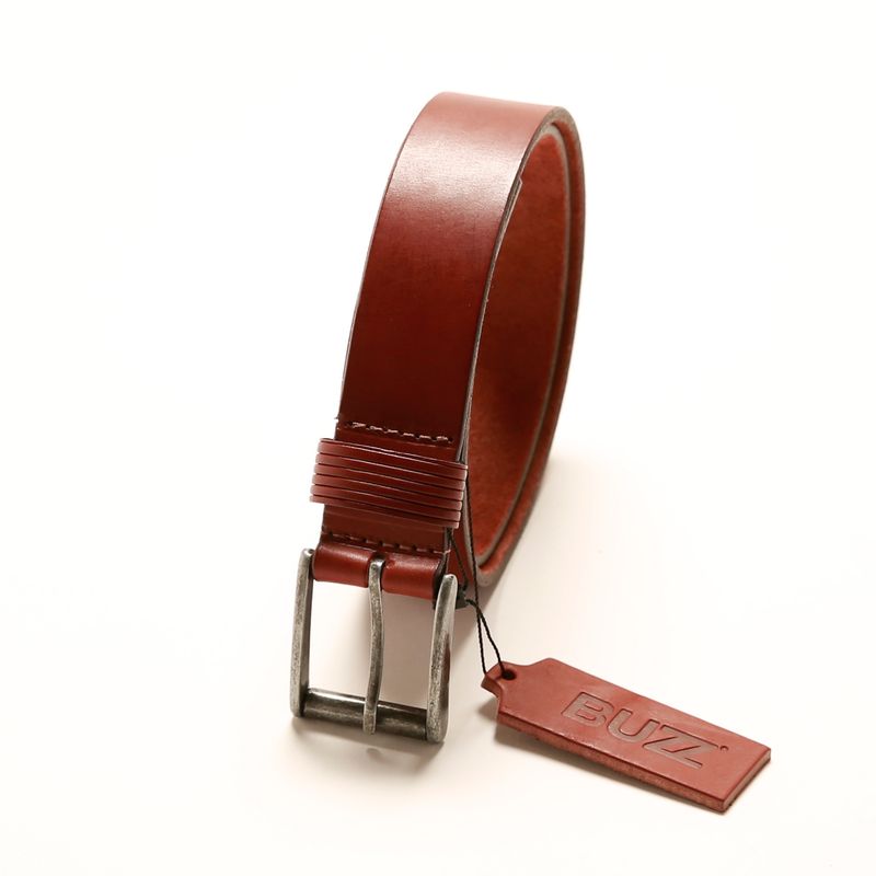 BUZZ - CINTURON HOMBRE DE CUERO MODELO 2422 MARCA BUZZ.
