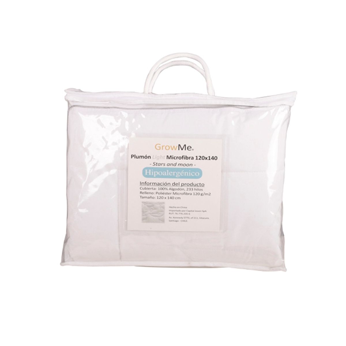 GROWME - PLUMÓN LIGHT (muy delgado) MICROFIBRA - PEQUEÑO de 120 x 140 cms