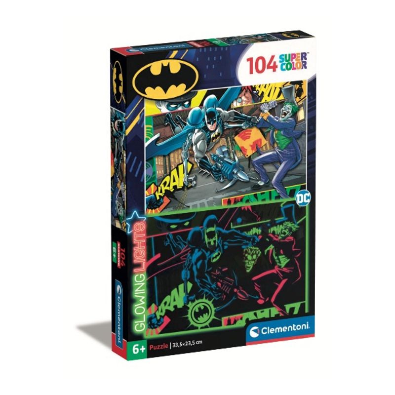 CLEMENTONI - Puzzle 104 piezas Batman Fosforescentes
