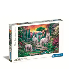 CLEMENTONI - Puzzle 2000 piezas Jardin de Unicornios