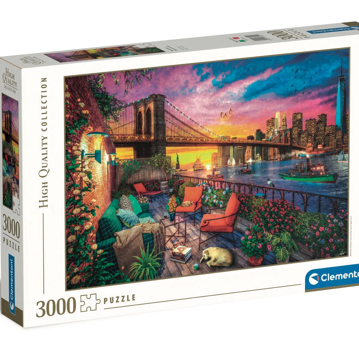 CLEMENTONI - Puzzle 3000 piezas Atardecer en Manhattan