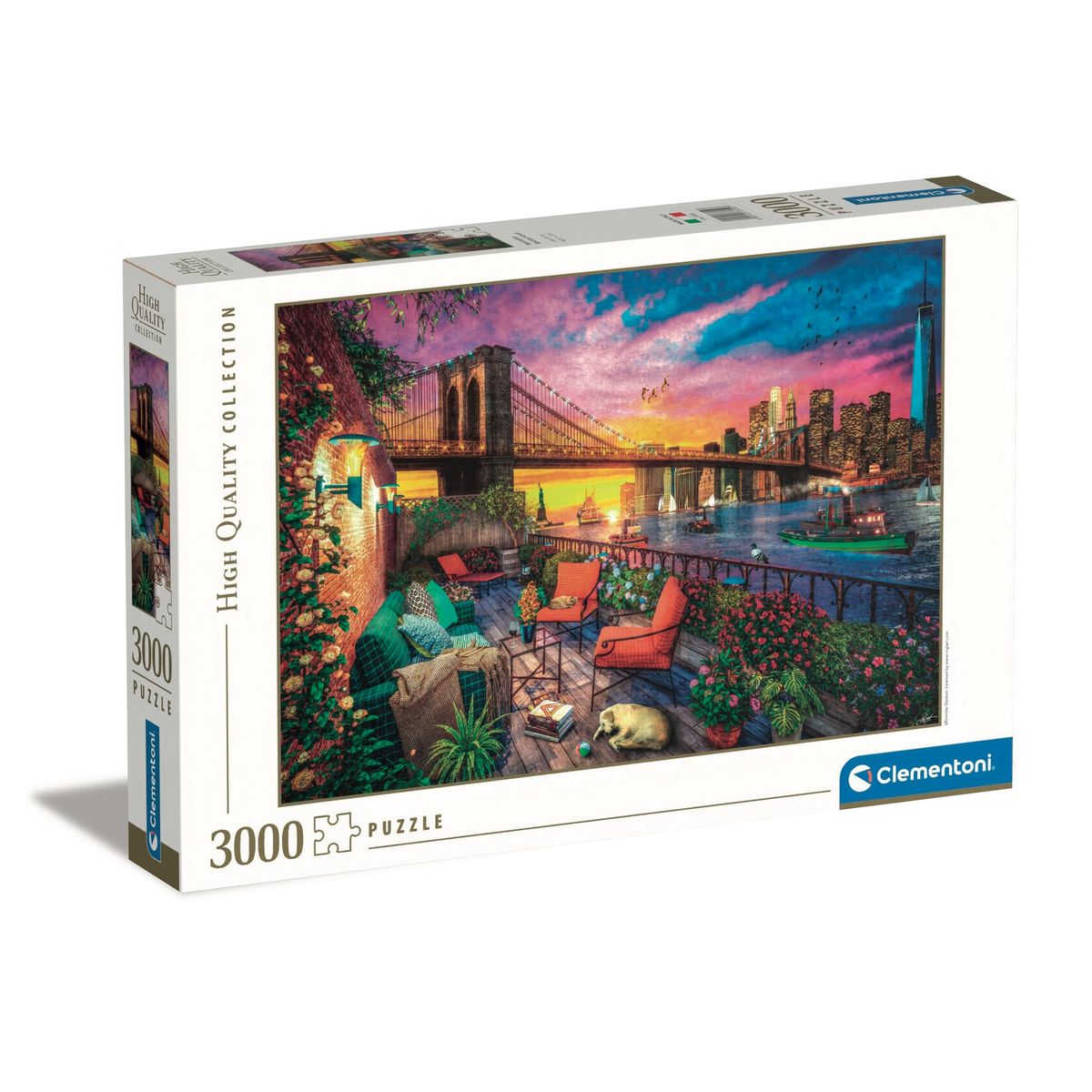 CLEMENTONI - Puzzle 3000 piezas Atardecer en Manhattan
