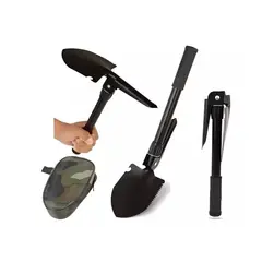 GENERICO - Pala Plegable 2 En 1 Militar Multifuncional Camping